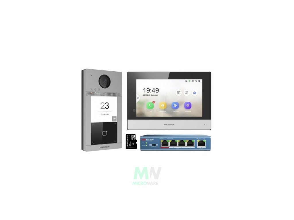 ds kis604 s kit ip videotelefonu bytovy monitor dverni stanice switch microsd