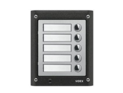 Videx Z4000-3-5 Zvonkové tablo s 3 až 5ti tlačítky, zapuštěná montáž