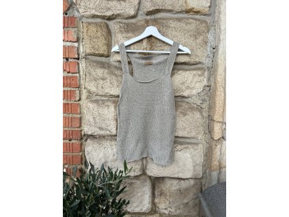 Lněné tílko žebrované oboustranné