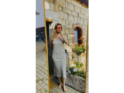 Lněné šaty dlouhé