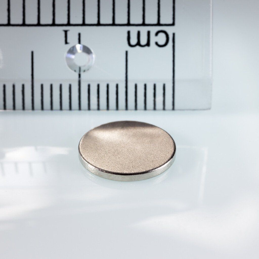 Neodymium cylinder magnet dia. 10x1.5 N