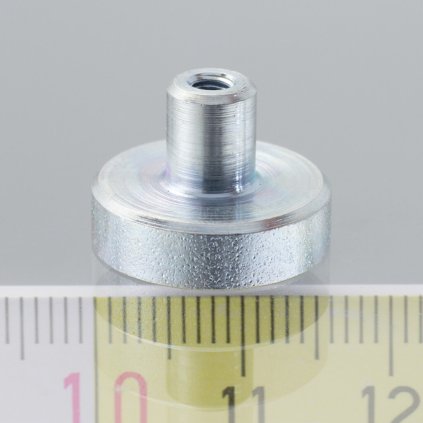1534 magneticka cocka se stopkou pr 16 x vyska 4 5 mm s vnitrnim zavitem m3 delka zavitu 7 mm