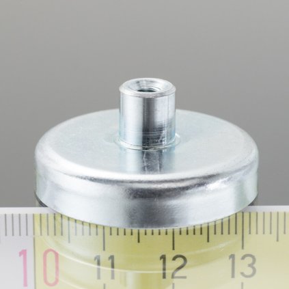 1543 magneticka cocka se stopkou pr 32 x vyska 7 mm s vnitrnim zavitem m4 delka zavitu 8 mm