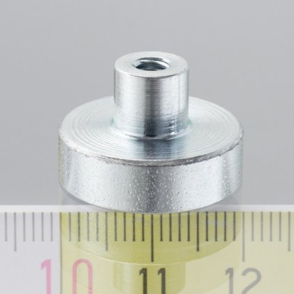 1579 magneticka cocka se stopkou pr 20 x vyska 6 mm s vnitrnim zavitem m4 delka zavitu 7 mm
