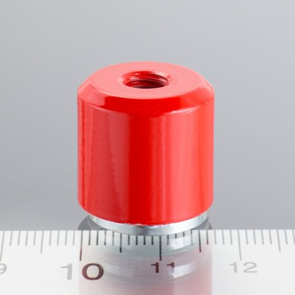 1606 magneticka cocka valcova pr 17 x vyska 16 mm s vnitrnim zavitem m6 delka zavitu 5 mm