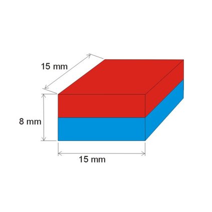 1954 neodymovy magnet kvadr 15x15x8 n 80 c vmm7 n42