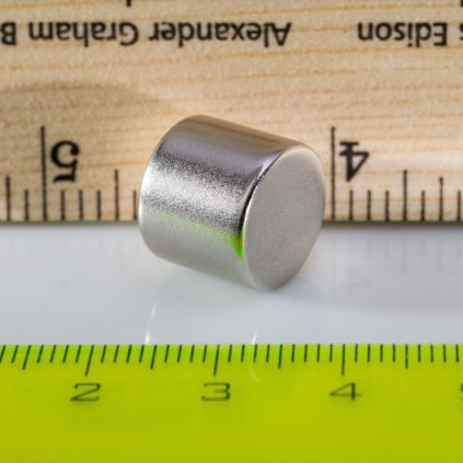 Neodymový magnet válec pr.13x11 N 80 °C, VMM7-N42 (Počet kusů 1 ks)
