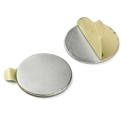 3682 neodymovy magnet se samolepkou valec pr 20x1 n 80 c sada 2 ks vmm4 n35