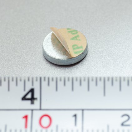 Ocelový protikus pr. 10 x 2 mm samolepicí (Počet kusů 1 ks)