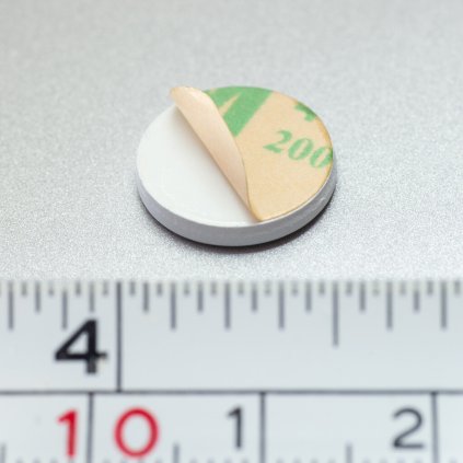 Ocelový protikus pr. 13 x 2 mm samolepicí - bílý (Počet kusů 1 ks)