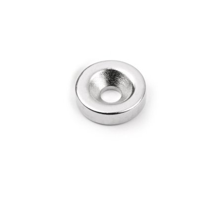 Neodymový magnet válec s dírou pro šroub se zápustnou hlavou pr.15 x 4,5 x 4 N 80 °C, VMM4-N35 (Počet kusů 1 ks)