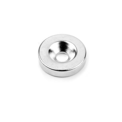 Neodymový magnet válec s dírou pro šroub se zápustnou hlavou pr.18 x 4 N 80 °C, VMM4-N35 (Počet kusů 1 ks)