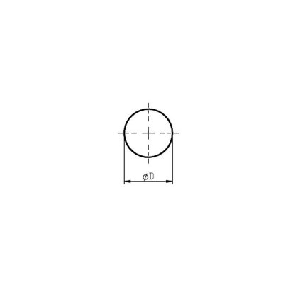 5029 nerezova ocel kulatina pr 20 mm delka 1 m h9 tazena 1 4301