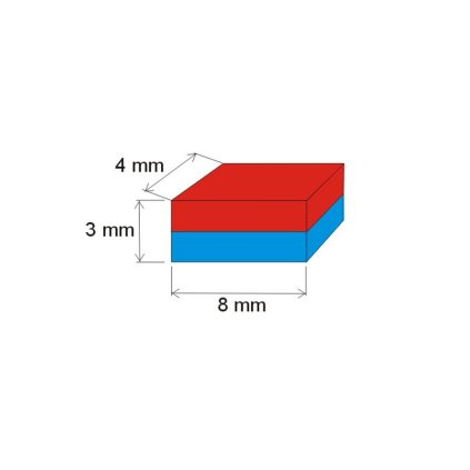 58 neodymovy magnet kvadr 8x4x3 n 80 c vmm8 n45