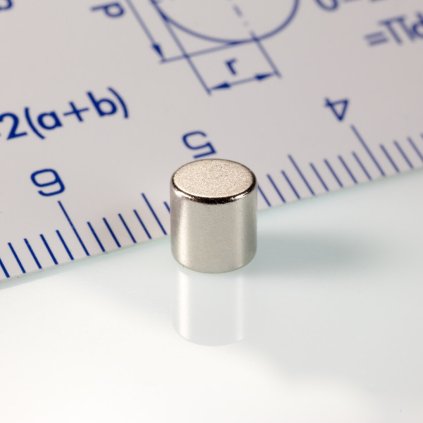 Neodymový magnet válec pr.5x5 N 200°C, VMM 3 EH (Počet kusů 1 ks)