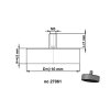 1528 2 magneticka cocka se stopkou pr 10 x vyska 4 5 mm s vnitrnim zavitem m3 delka zavitu 7 mm