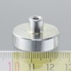 1582 magneticka cocka se stopkou pr 25 x vyska 7 mm s vnitrnim zavitem m4 delka zavitu 8 mm