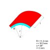 2257 1 neodymovy magnet segment r11 30x r10 30x20 x3 p 150 c vmm8sh n45sh