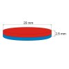 Neodymový magnet válec pr.20x2,5 N 80 °C, VMM5-N38 (Počet kusů 1 ks)