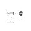 5557 1 nerezovy sroub m4x8 valcova hlava inbus