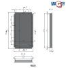 1630 4 magneticka dvirka up 400x800 mm