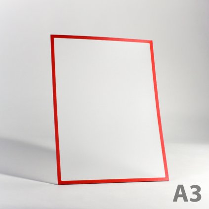 Magnetická kapsa A3 s červeným rámečkem (Počet kusů 1 ks)