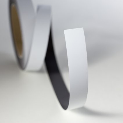 Magnetický pásek 20x0,6 mm, délka 1 m, bílý (Počet kusů 1 m)