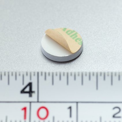 Ocelový protikus pr. 10 x 2 mm samolepicí - bílý (Počet kusů 1 ks)