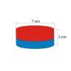 Neodymový magnet válec pr.7x3 N 80 °C, VMM7-N42 (Počet kusů 1 ks)