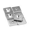 4636 2 ocelovy protikus 20 x 20 x 3 mm s dirou pro sroub