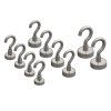 6064 1 magneticke hacky stribrne sada 10 ks
