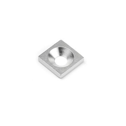 4633 ocelovy protikus 15 x 15 x 3 mm s dirou pro sroub