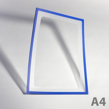 Magnetická kapsa A4 s výřezem - modrá (Počet kusů 1 ks)