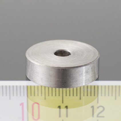 1075 magneticka cocka pr 20 x vyska 6 mm vnitrni dira pro sroub pr 4 5 mm smco magnet