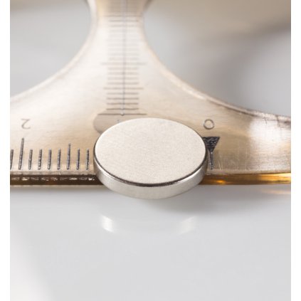 Neodymový magnet válec pr.12x2 N 80 °C, VMM7-N42 (Počet kusů 1 ks)