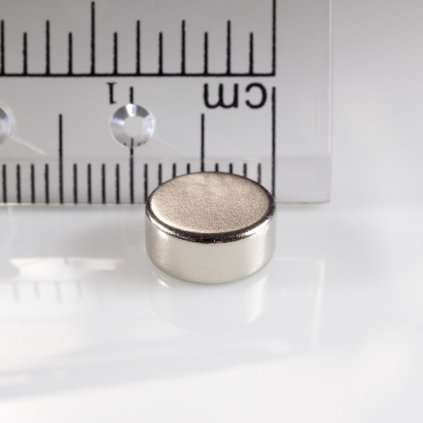 Neodymový magnet válec pr.9x4 N 80 °C, VMM7-N42 (Počet kusů 1 ks)