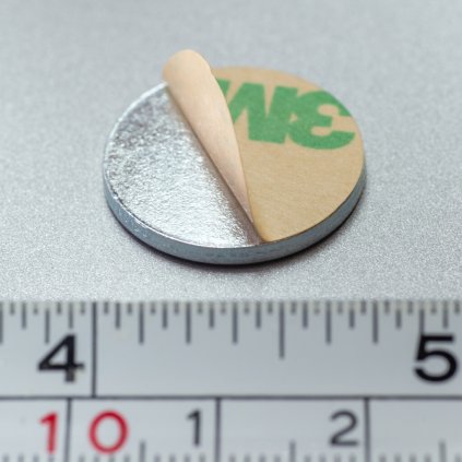 Ocelový protikus pr. 20 x 2 mm samolepicí (Počet kusů 1 ks)