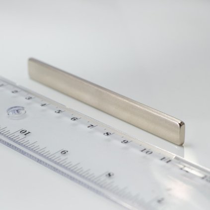 Neodymový magnet kvádr 100x10x3 N 80 °C, VMM5-N38 (Počet kusů 1 ks)