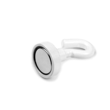 3844 magneticka cocka s hakem magneticky hacek pr 16 n bila