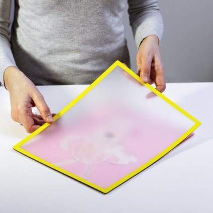 Magnetická kapsa A5 se žlutým rámečkem (Počet kusů 1 ks)