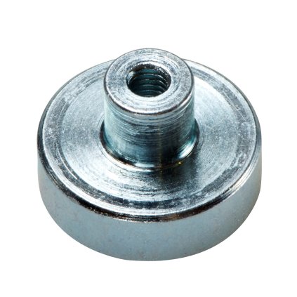 5257 magneticka cocka se stopkou pr 40 x vyska 8 mm s vnitrnim zavitem m6 delka zavitu 10 mm