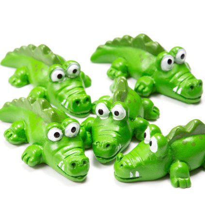 5839 magnetky na lednici krokodyl 5 ks