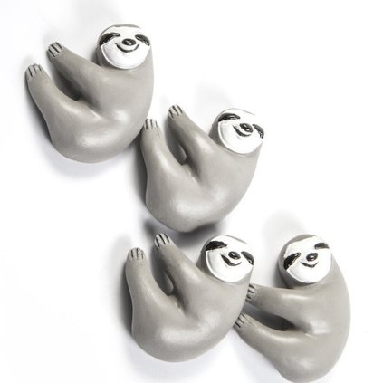 5881 magnetky na lednici lenochodi 4 ks