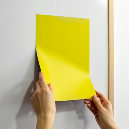 Magnetická fólie A5 (210x148 mm)  1 mm - žlutá (Počet kusů 1 ks)