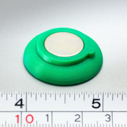 6292 velmi silny magnet v plastovem pouzdre bez potisku zeleny