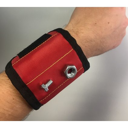 6361 magneticky drzak na zapesti cerveny