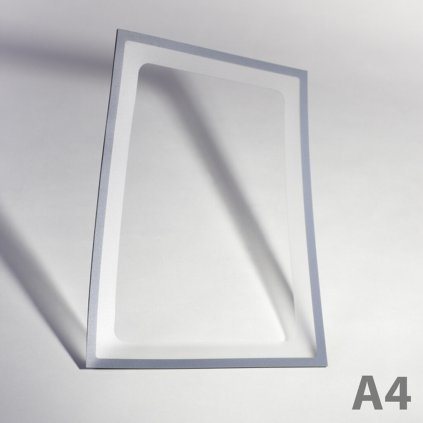 Magnetická kapsa A4 s výřezem - šedá (Počet kusů 1 ks)