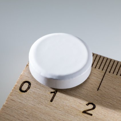 Barevný magnet kulatý pr.16x5 bílý (Počet kusů 1 ks)