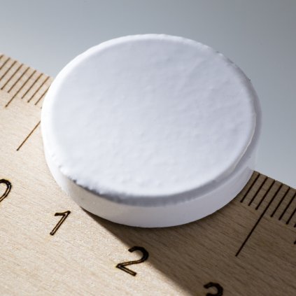 Barevný magnet kulatý pr.26x5 bílý (Počet kusů 1 ks)