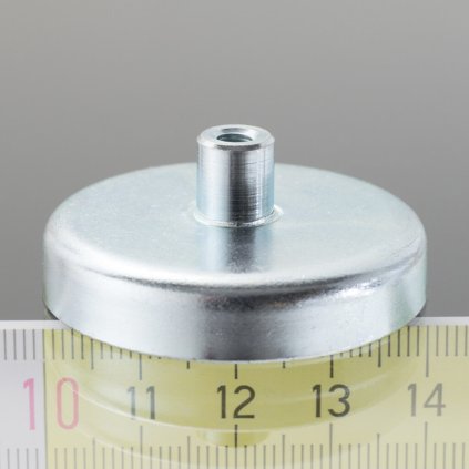 1546 magneticka cocka se stopkou pr 40 x vyska 8 mm s vnitrnim zavitem m4 delka zavitu 8 mm